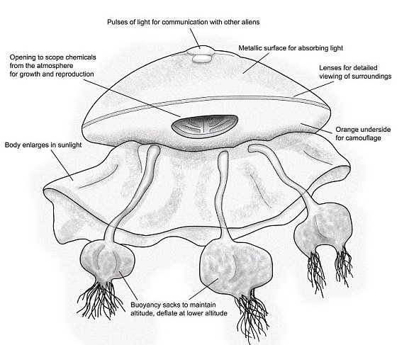 Alien-like jelly