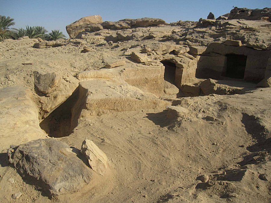 The tombs entrances