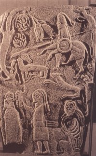 Inchbrayock Stone: Pictish Samson Stone Carved With Biblical Symbols And Scenes