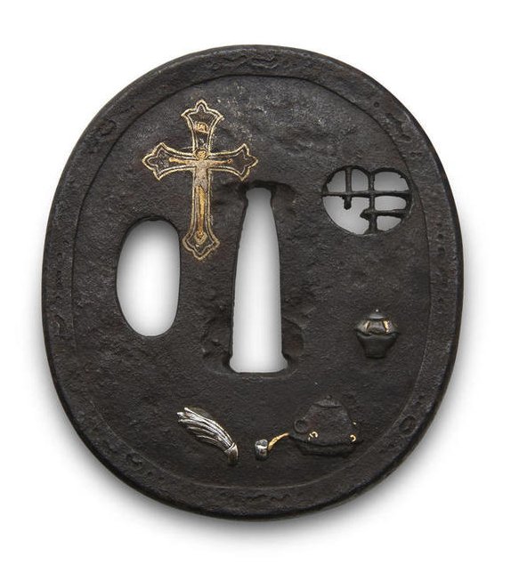 Many Samurai Had Swords With Secret Crucifixes And Hidden Christian 