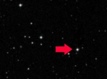 The newest delta Scuti (SKOO-tee) star in our night sky is so rare it’s only one of seven identified by astronomers in the Milky Way. Credit: Digital Sky Survey