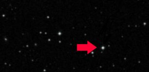 The newest delta Scuti (SKOO-tee) star in our night sky is so rare it’s only one of seven identified by astronomers in the Milky Way. Credit: Digital Sky Survey