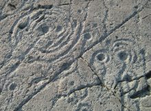 Achnabreck Cup and Ring Rocks, the mysterious motifs consist of a series of spiral ring marks. Picture: via .megalithic.co.uk