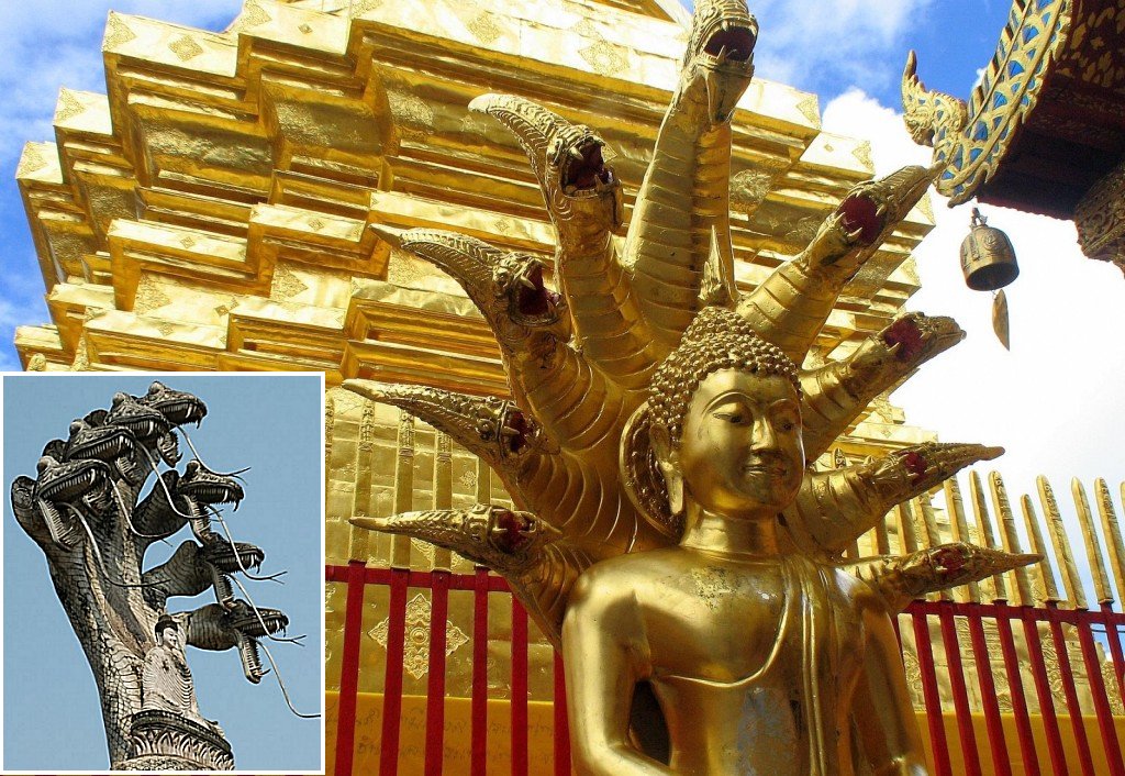 Buddha under seven snakes