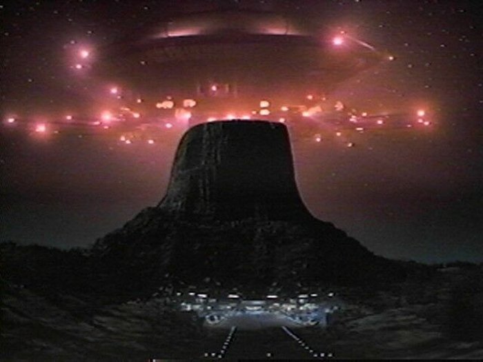 Scene from the movie Close Encounters of the Third Kind.