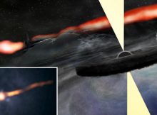 Bright Unknown Object Observed Near Black Hole In Cygnus A Galaxy