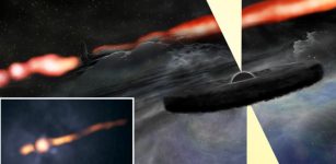 Bright Unknown Object Observed Near Black Hole In Cygnus A Galaxy
