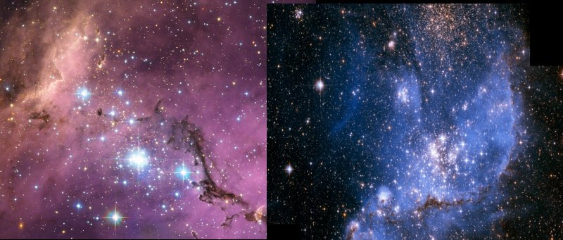 Large and Small Magellanic Clouds. Image credit: NASA