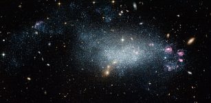 Dwarf galaxy DD0 68. Credits: NASA/ESA