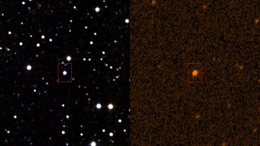 KIC 8462852 as seen in infrared and ultraviolet.