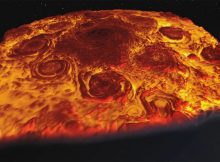 This infrared 3-D image of Jupiter's north pole was derived from data collected by the Jovian Infrared Auroral Mapper (JIRAM) instrument aboard NASA's Juno spacecraft. Image credit: NASA/JPL-Caltech/SwRI/ASI/INAF/JIRAM