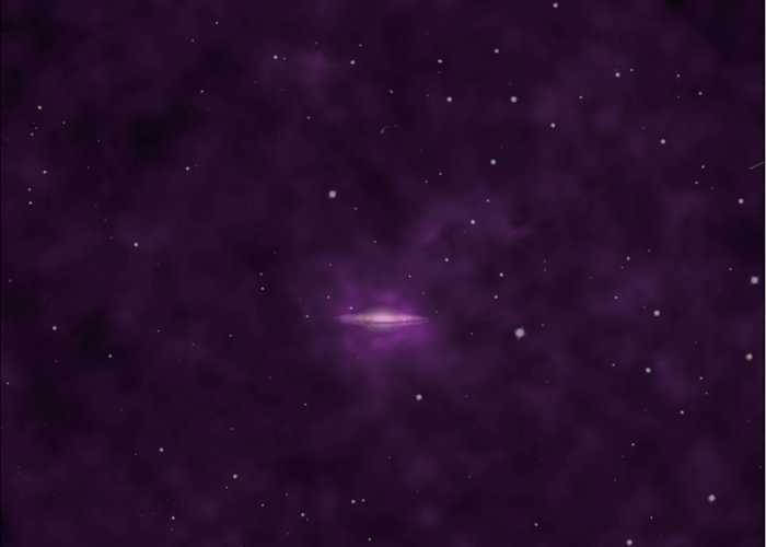 This image illustrates the X-ray emission around a set of five galaxies that have been stacked together to bring out the details in their spherical, gaseous haloes. It was created by a team of scientists using ESA’s XMM-Newton space observatory, with the X-ray emission highlighted in purple. ESA/XMM-Newton; J-T. Li (University of Michigan, USA); Sloan Digital Sky Survey (SDSS)