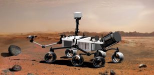 An artist's concept illustrates what the Mars rover Curiosity will look like on the Red Planet. Credit: NASA/JPL-Caltech