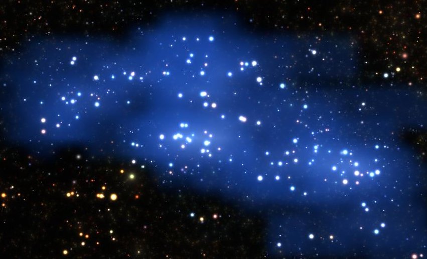 Galaxy supercluster Hyperion - the largest and most massive structure yet found at such a remote time and distance, merely 2 billion years after the Big Bang - has been discoverd in the early universe. Credit: ESO/Luis Calçada and Olga Cucciati