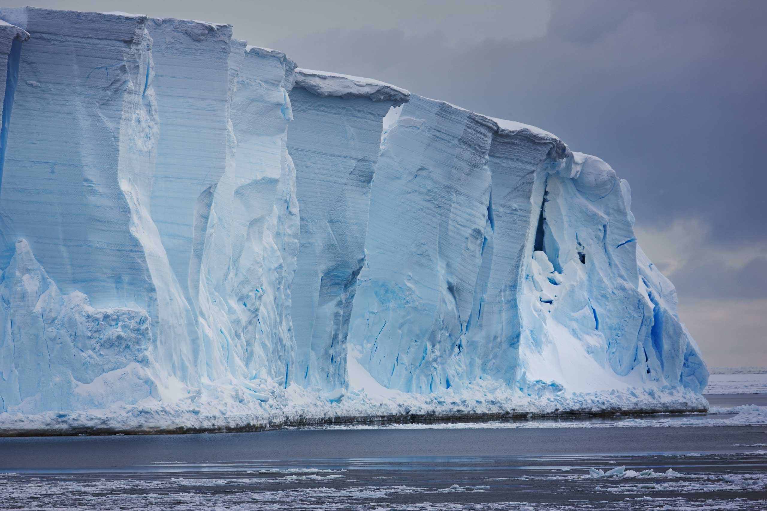 The Ross Ice Shelf in Antarctica