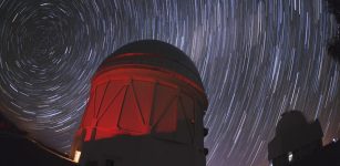 Blanco telescope and star trails (Reidar Hahn, Fermilab)