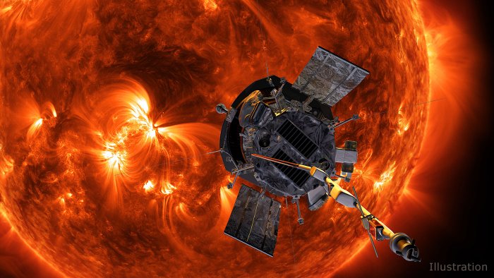 Illustration of NASA's Parker Solar Probe approaching the Sun. Image Credit: NASA/Johns Hopkins APL/Steve Gribben