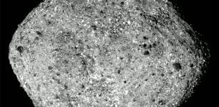 This image of Bennu was taken by the OSIRIS-REx spacecraft from a distance of around 50 miles (80 km). Credits: NASA/Goddard/University of Arizona