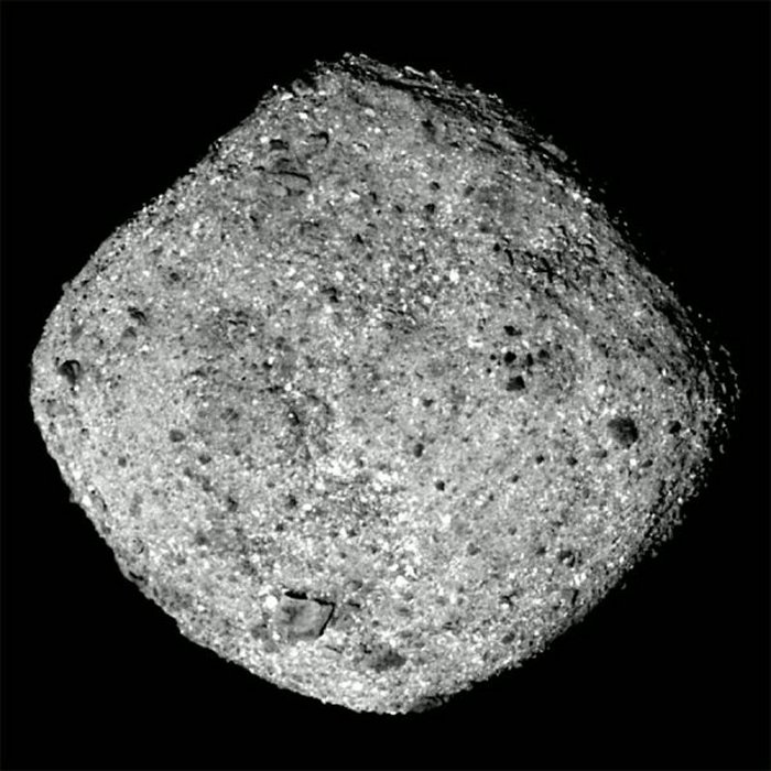 This image of Bennu was taken by the OSIRIS-REx spacecraft from a distance of around 50 miles (80 km). Credits: NASA/Goddard/University of Arizona