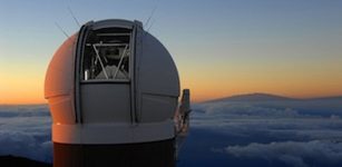 Pan-STARRS Observatory, a 1.8-meter telescope located at the summit of Haleakalā, on Maui.