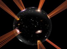 Scientists propose a new model with dark energy and our Universe riding on an expanding bubble in an extra dimension. The whole Universe is accommodated on the edge of this expanding bubble.