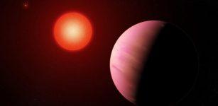 A newly discovered exoplanet is located within the “habitable zone,” where liquid water may exist on the planet’s surface. Courtesy of NASA’s Goddard Space Flight Center/Francis Reddy