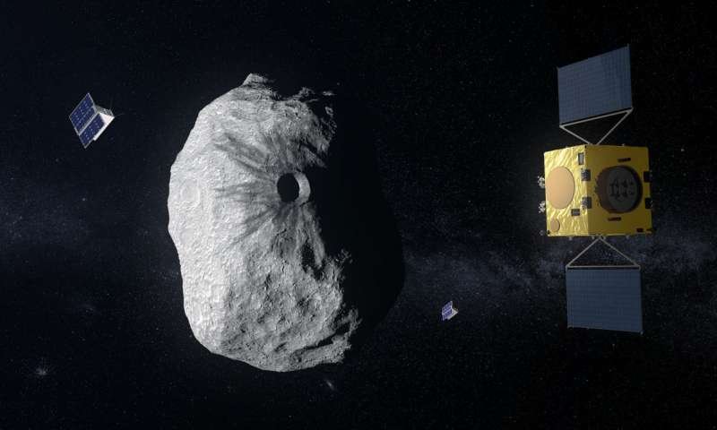 Hera at Didymos. Image credit: ESA–ScienceOffice.org
