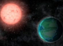 Jack O’Malley-James/Cornell University The intense radiation environments around nearby M stars could favor habitable worlds resembling younger versions of Earth.