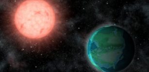 Jack O’Malley-James/Cornell University The intense radiation environments around nearby M stars could favor habitable worlds resembling younger versions of Earth.