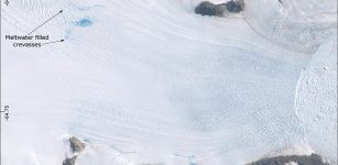 Drygalski Glacier, Antarctic Peninsula. Credit: Google Earth.