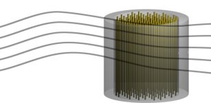 The researchers propose a new instrument for searching dark matter axions using tunable plasmas. Illustration: Alexander Millar/Stockholm University