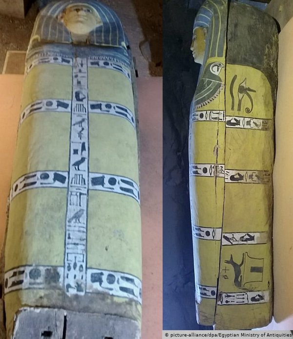 Three 3,500-Year-Old Painted Wooden Coffins Discovered In Luxor, Egypt