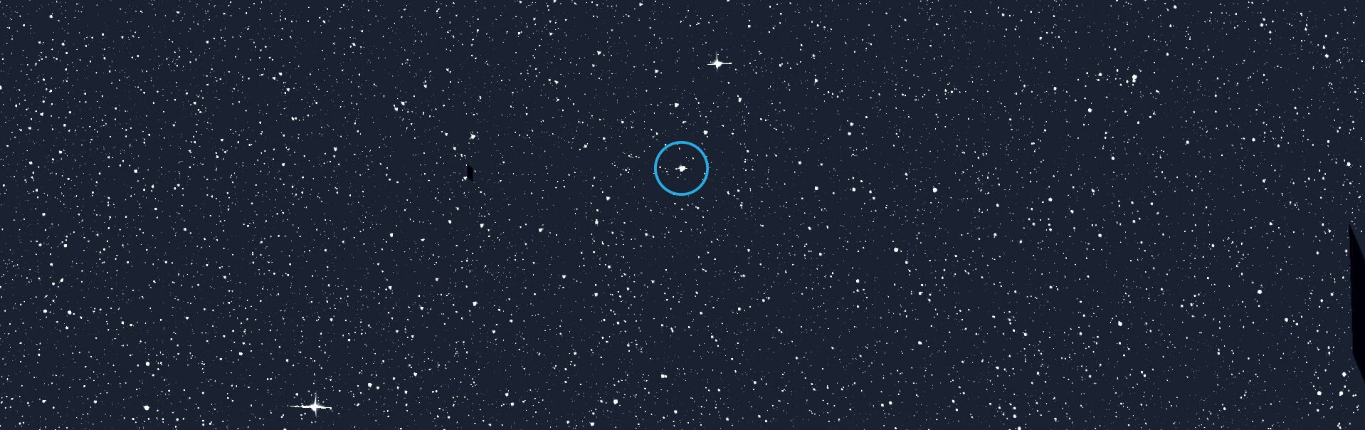 The star Alpha Draconis (circled), also known as Thuban, has long been known to be a binary system.