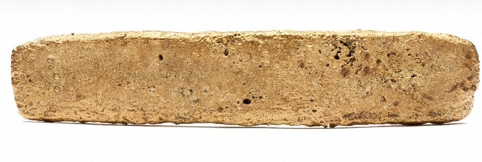A 1.93-kilogram gold bar was part of the looted Aztec treasure.