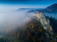 The surrounding atmosphere makes the Orava Castle look remarkable.