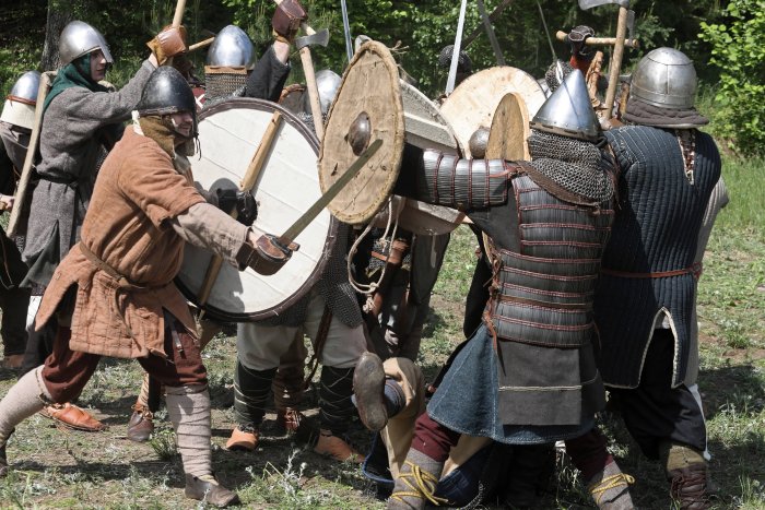 A scene from a Yotvingian festival in Suwałki last year. The Yotvingians were famed for their warrior culture.