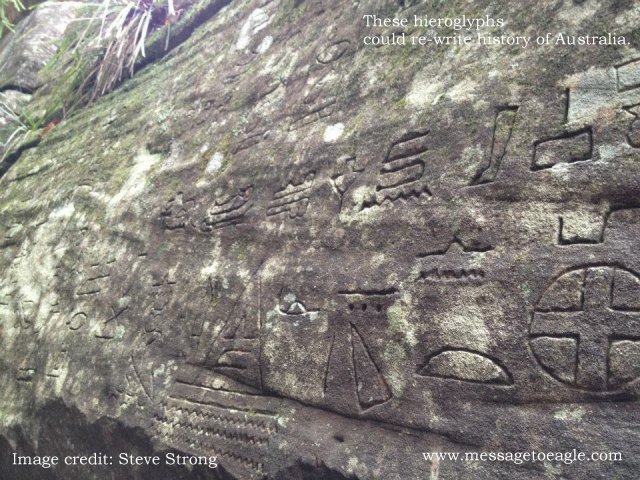 Mysterious Gosford Glyphs: Remarkable Ancient Egyptian Hieroglyphs Discovered In Australia Could Re-Write History