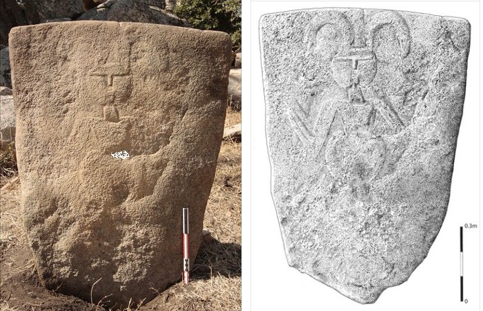 Unique Balchiria Stelae Engraved With A Goat-Like Figure Found On Corsica Is A Puzzle