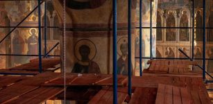 Never-Before-Seen Ancient Frescoes Discovered Inside The Dormition Cathedral