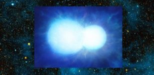 Two stars merged to form massive white dwarf