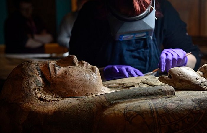 Never-Before-Seen 3,000-Year-Old Paintings Of Egyptian Goddess Amentet Discovered Inside Coffin Of A Mummy