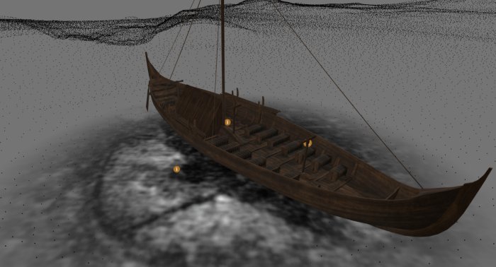 Reconstruction of the Gjellestad Viking ship. Credit: Gjellestadstory.no