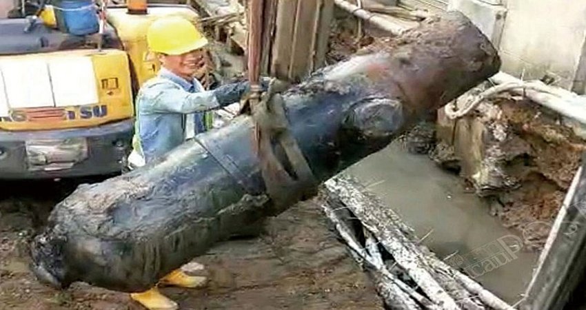 Old Cannon Found At Construction Site