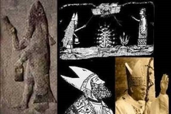 Unraveling The Secrets Behind Pope's Mitre Shaped Like A Fish And The Dogon Connection