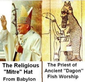 Unraveling The Secrets Behind Pope's Mitre Shaped Like A Fish And The Dogon Connection