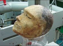 Mystery Of Unique 2,100-Year-Old Human Clay Head With A Ram's Skull Inside