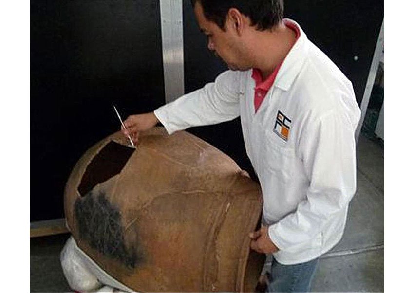 Giant Pre-Hispanic Jar Used To Make Mexican Traditional Corn Beer