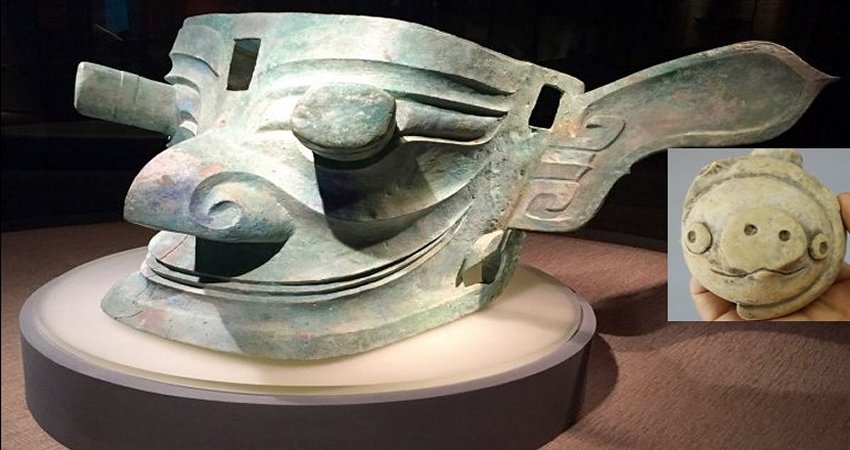Old Clay Pig Figurine And A 5,000-Year-Old Settlement Found Near Mysterious Sanxingdui Ruins, China