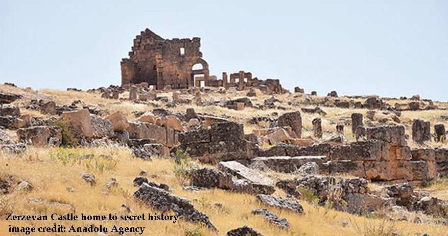 1,800-Year-Old Entrance To Turkey's Zerzevan Castle Found Among The Ruins