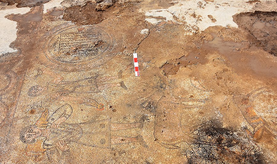 Mosaics Discovered In 1,600-Year-Old Church In Mardin Province,Turkey